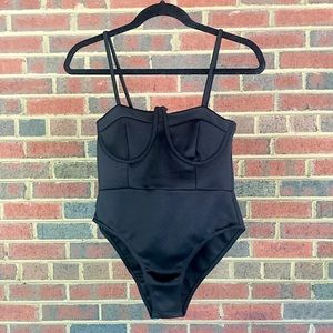 Black Strappy Bodysuit